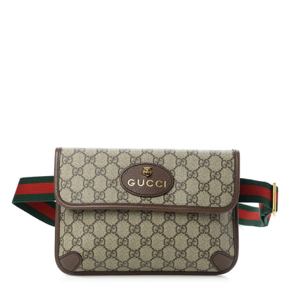 Gucci GG Supreme Monogram Neo Vintage Web Belt Bag Brown 1 of 11