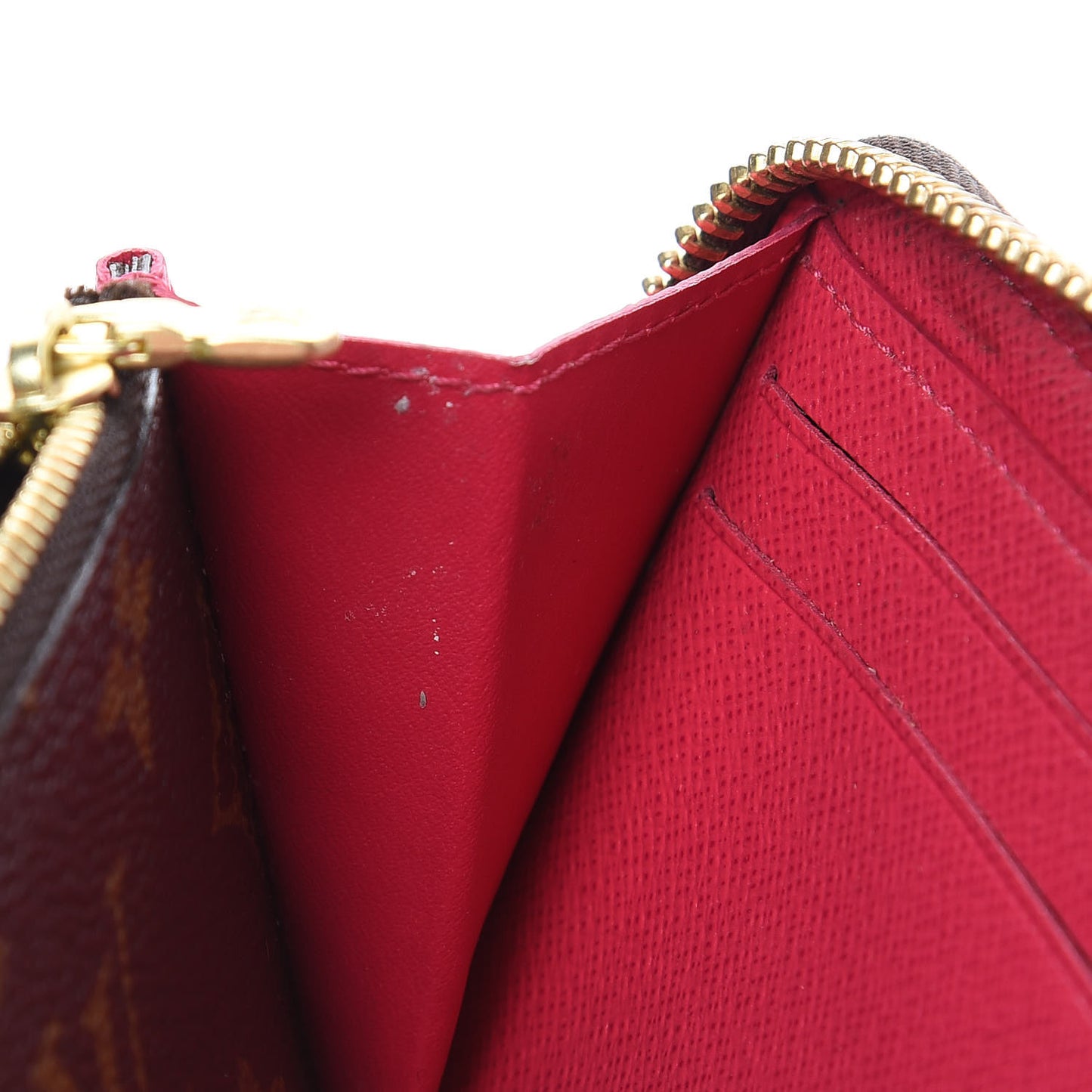 Monogram Clemence Wallet Fuchsia
