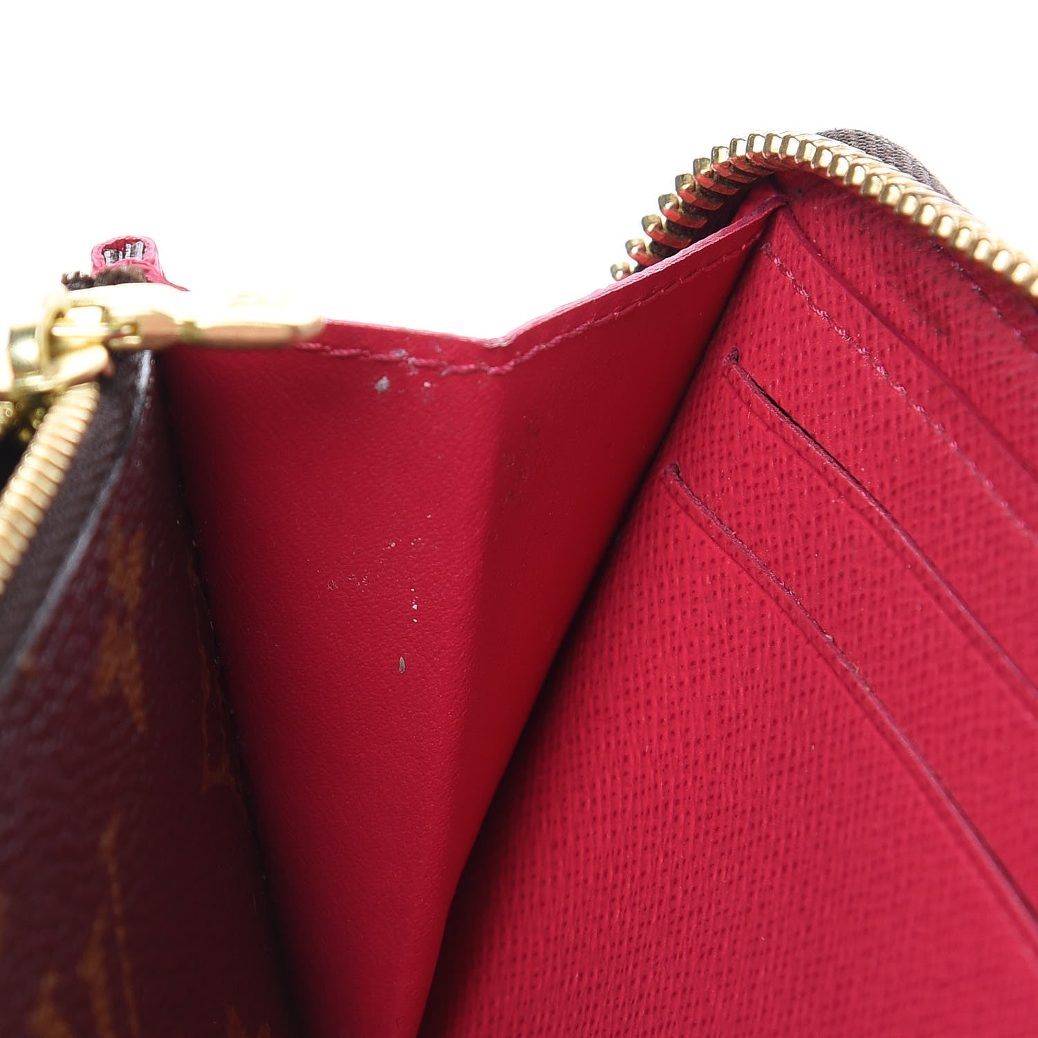 Louis Vuitton Monogram Clemence Wallet Fuchsia 10 of 11