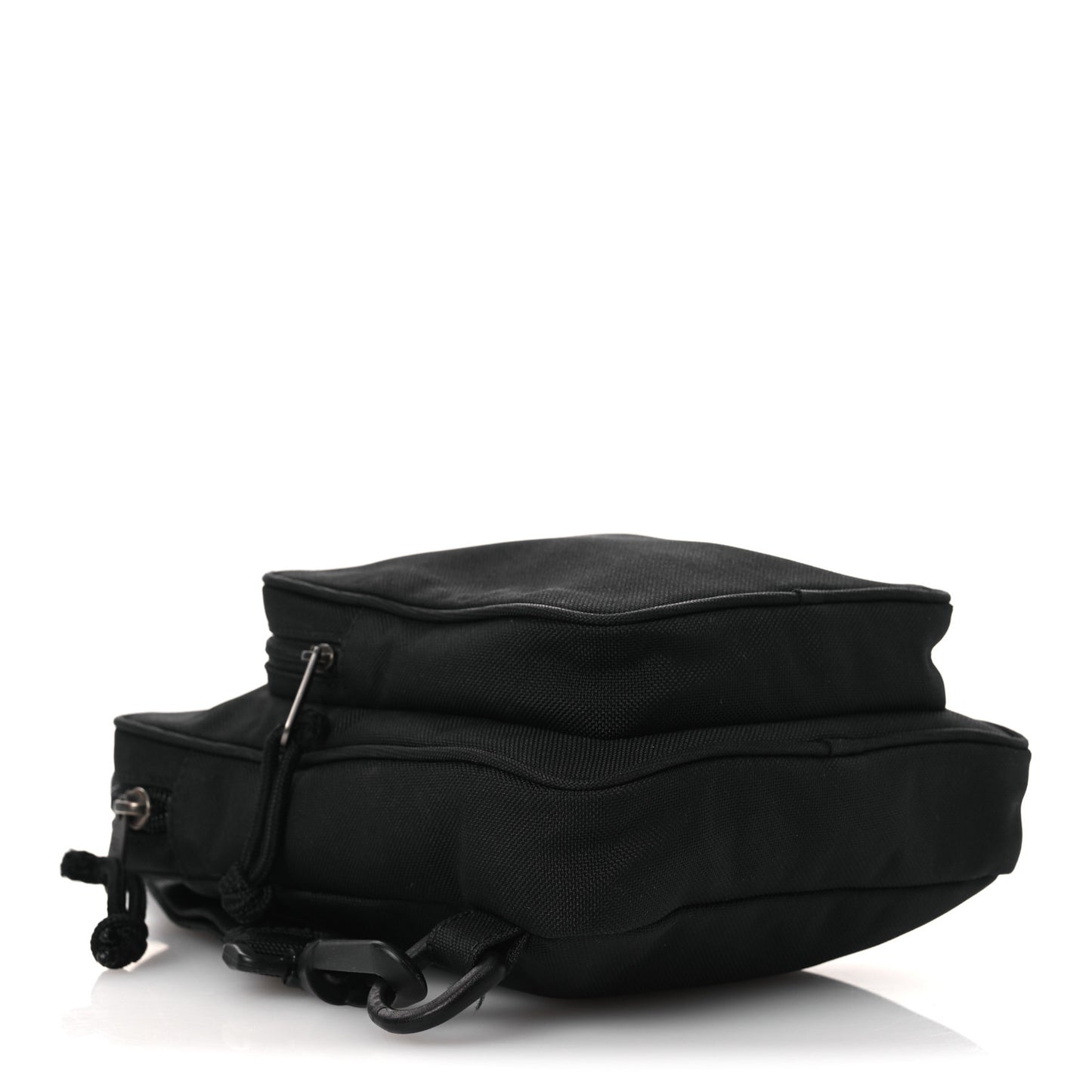 Nylon Logo Explorer Crossbody Messenger Bag Black