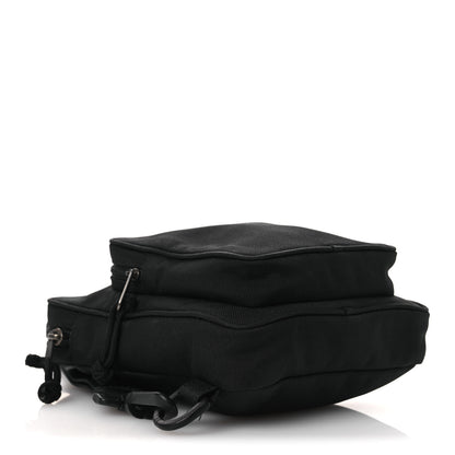 Balenciaga Nylon Logo Explorer Crossbody Messenger Bag Black 4 of 16