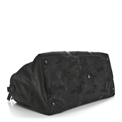 Valentino Garavani Nylon Camouflage Travel Duffle Black 3 of 9