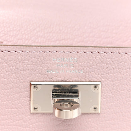 Hermes Chevre Mysore Kelly Pocket Compact Wallet Mauve Pale 7 of 8