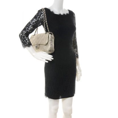Chanel Distressed Lambskin Le Marais Ligne Flap Gold 2 of 7