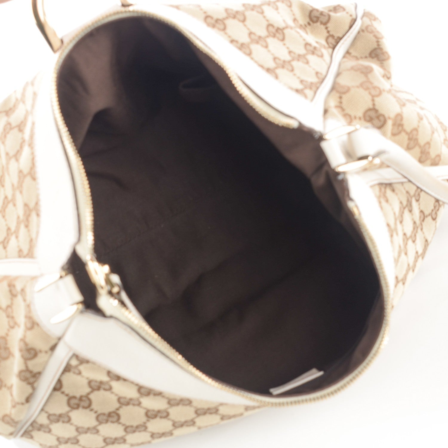 Gucci Monogram D Gold Large Hobo Off White 4 of 7