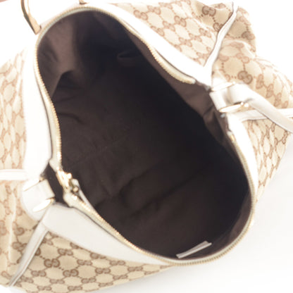 Gucci Monogram D Gold Large Hobo Off White 4 of 7