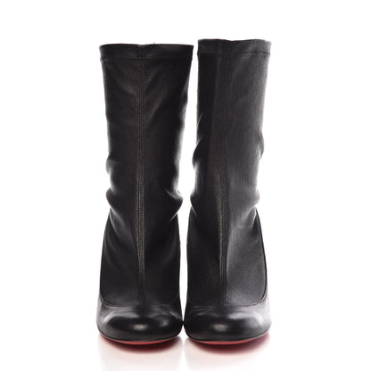 Christian Louboutin Veau Velours Stretch Gena 85 Bootie 35 Black 2 of 8