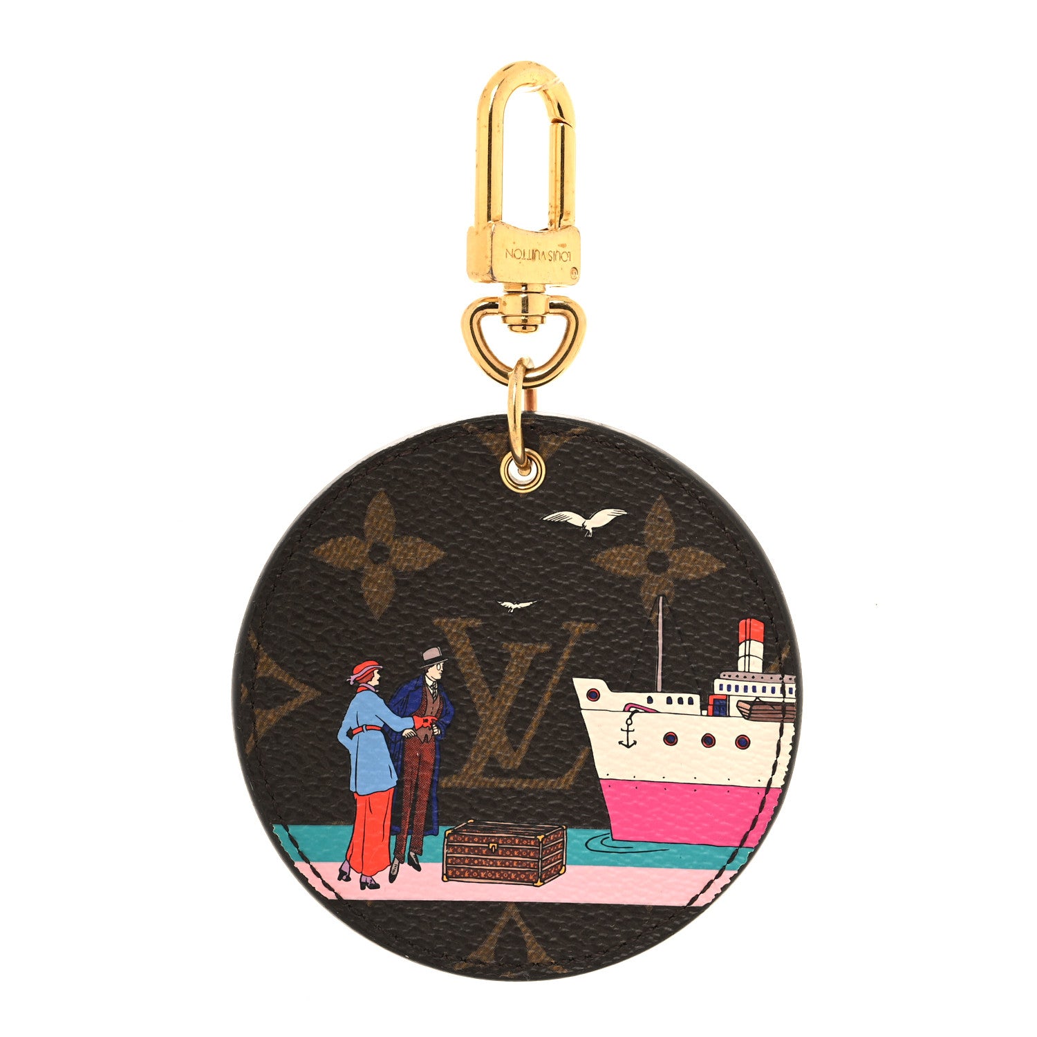 Louis Vuitton Monogram 2016 Christmas Animation Bag Charm Key Ring 1 of 4