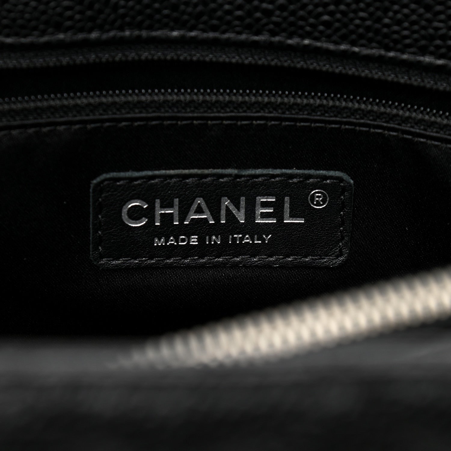 Chanel Caviar Quilted Grand Shopping Tote GST Black 6 of 10
