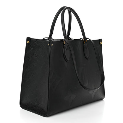 Louis Vuitton Empreinte Monogram Giant Onthego MM Black 3 of 10