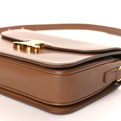 Celine Shiny Calfskin Medium Triomphe Bronze 10 of 10