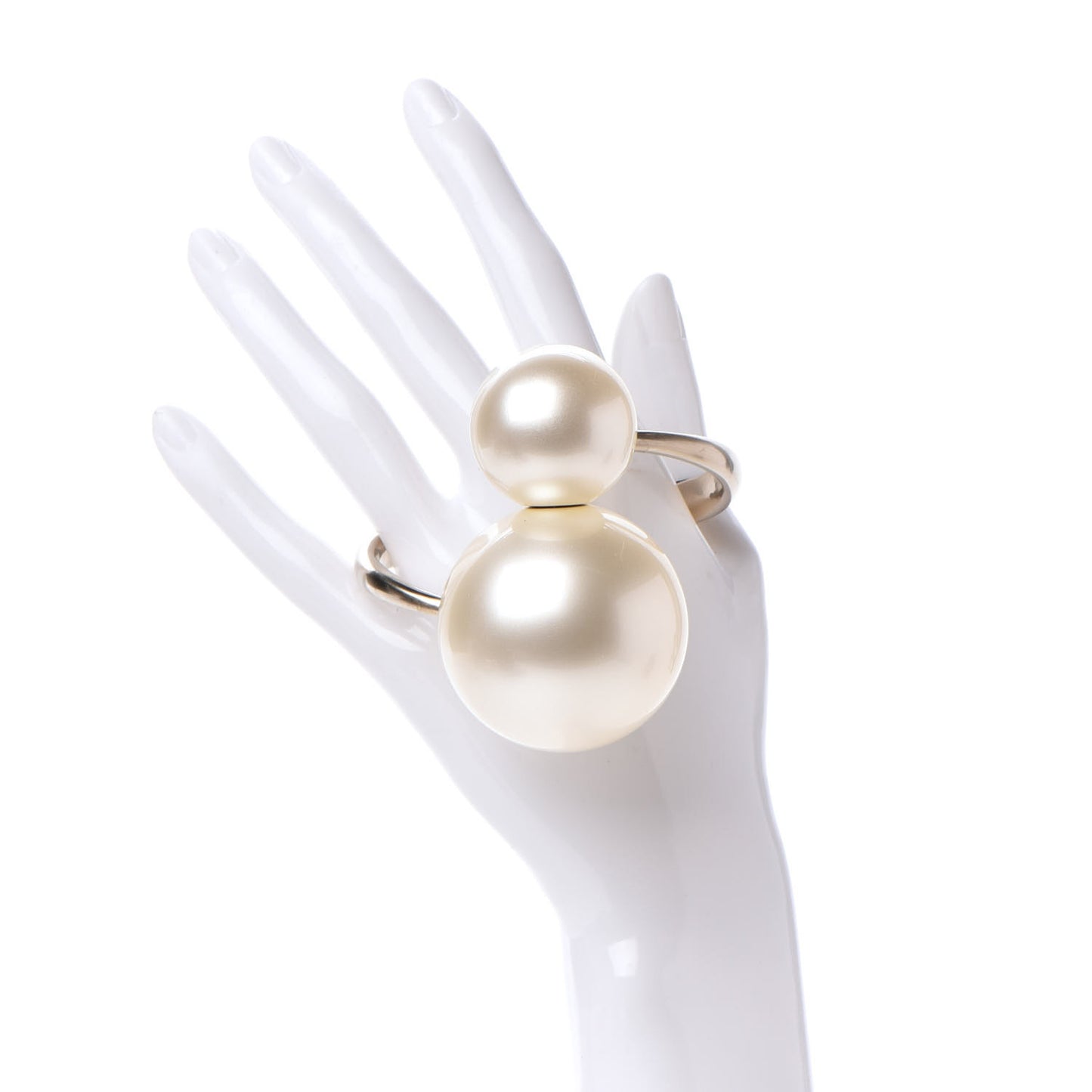 Double Pearl Cuff Gold