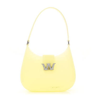 Alexander Wang PVC Crystal Embellished Small Legacy Glitter Hobo Lemon Drop 1 of 12