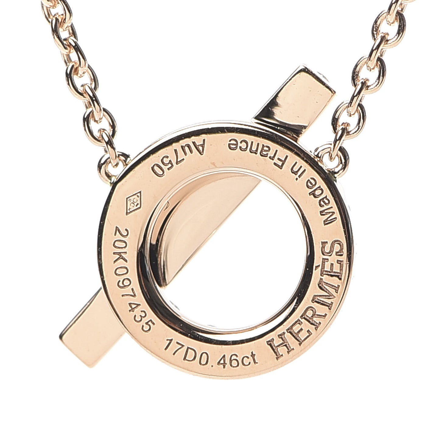 18K Rose Gold Diamond Finesse Pendant Necklace