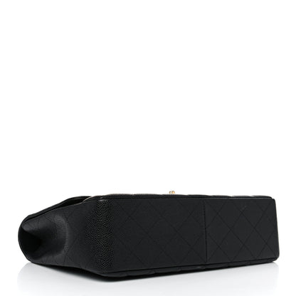 Chanel Caviar Quilted Jumbo Single Flap Black 4 of 13