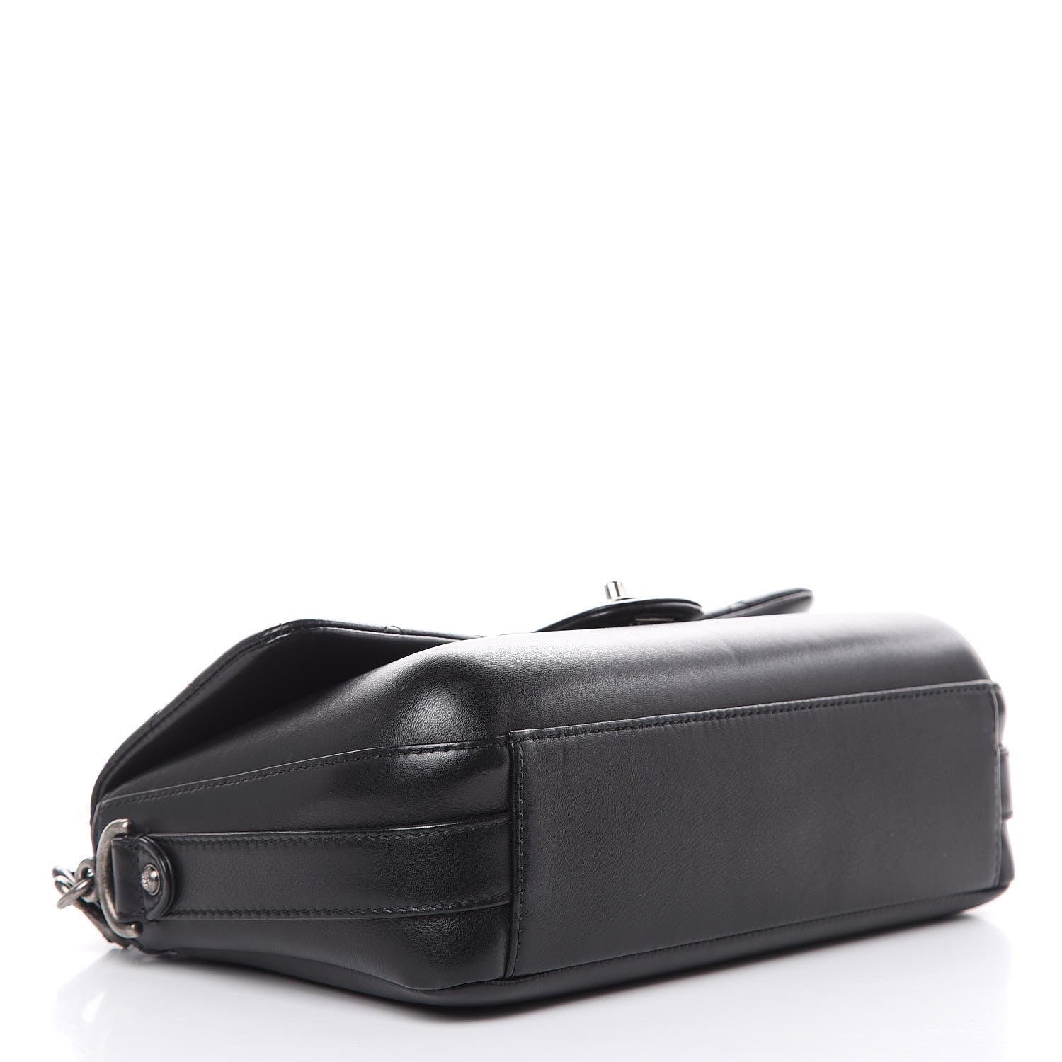 Chanel Calfskin Quilted Large Rock My Shoulder Flap Black 4 of 16