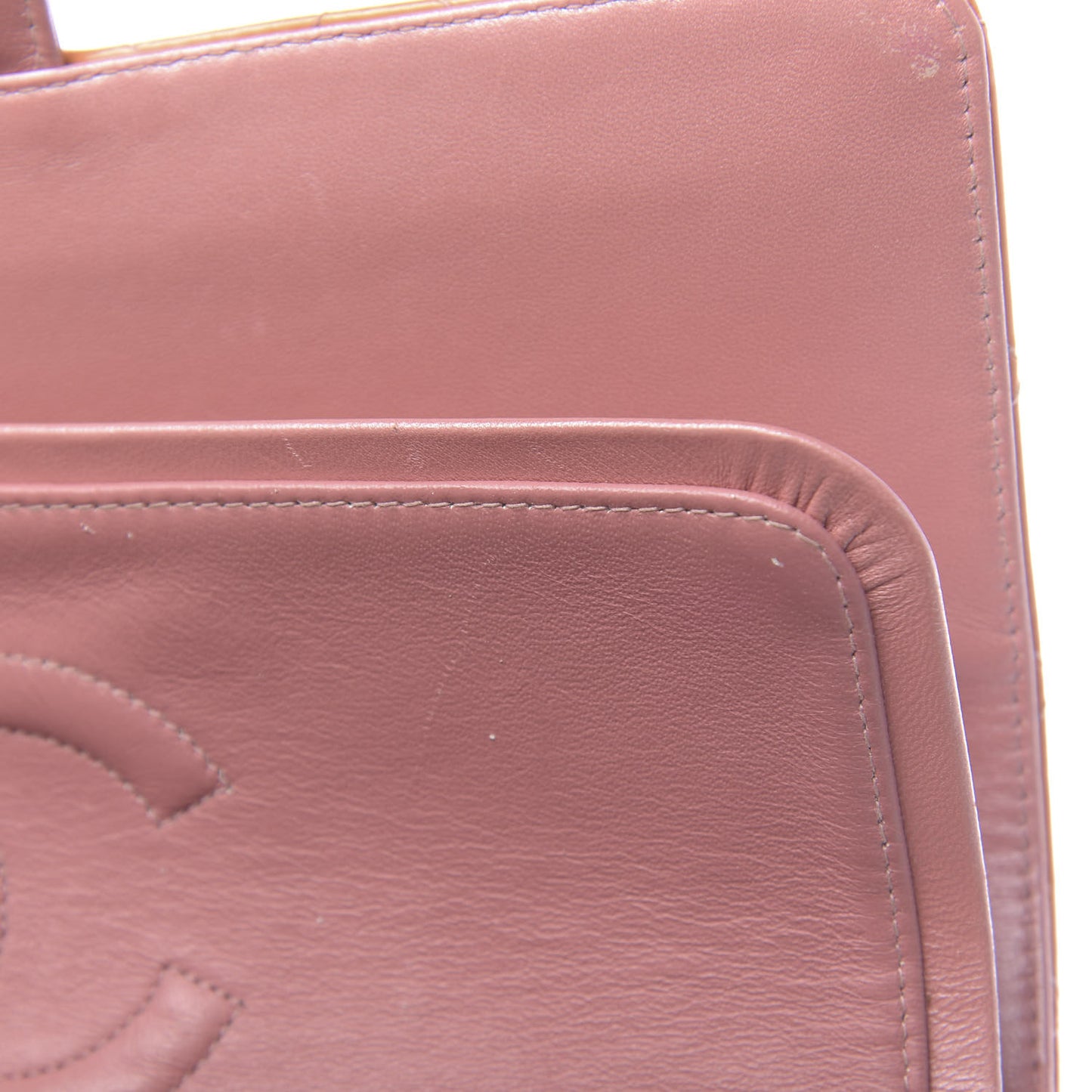 Patent Quilted Medium Double Flap Orange