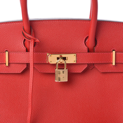 Hermes Epsom Birkin 30 Rouge Casaque 8 of 12