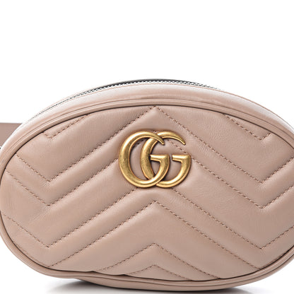 Gucci Calfskin Matelasse GG Marmont Belt Bag 85 34 Porcelain Rose 8 of 10