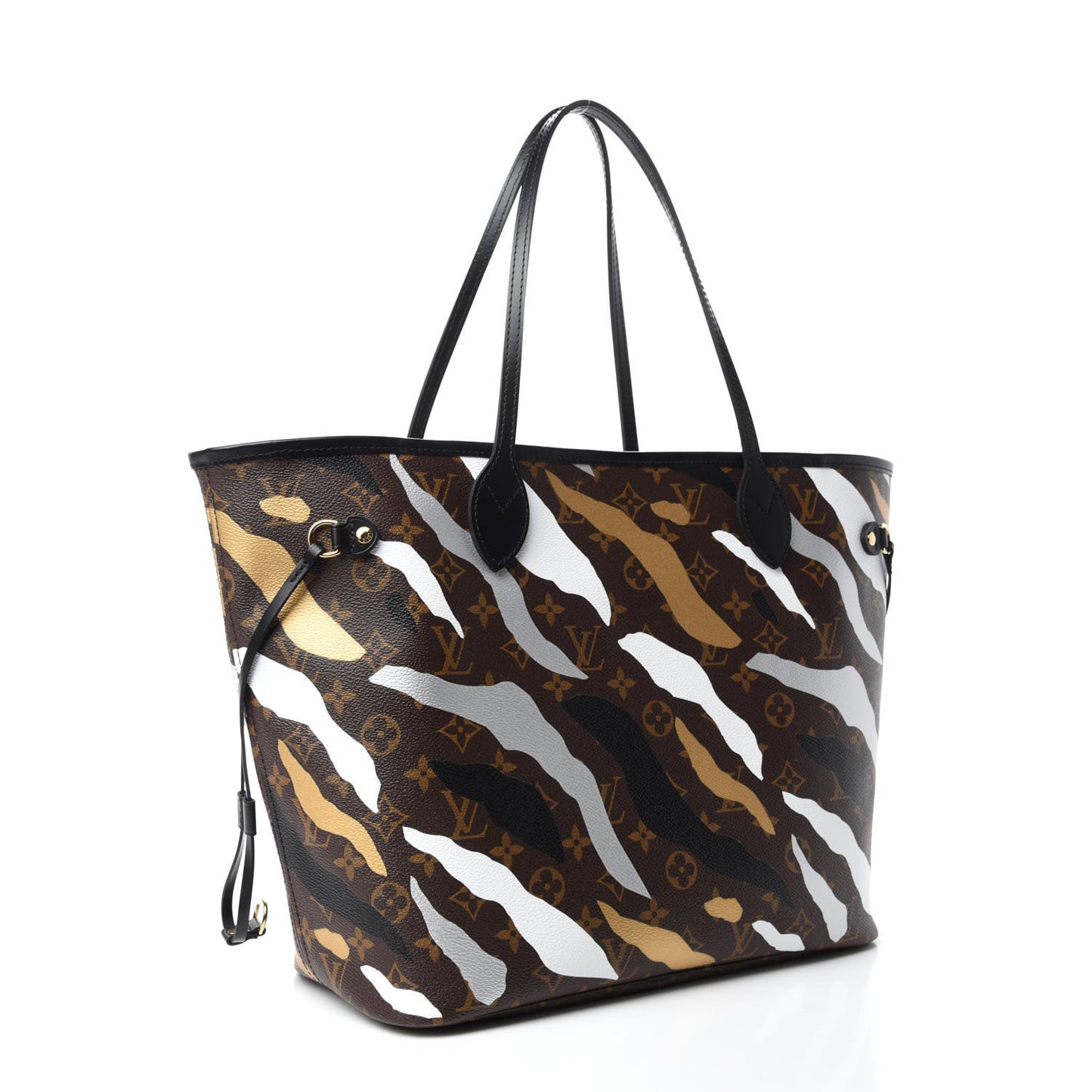 X LOL Monogram Neverfull MM Gold Silver