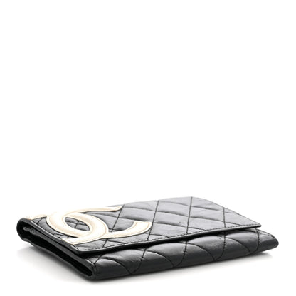 Chanel Calfskin Quilted Cambon Flap Wallet Black 4 of 9