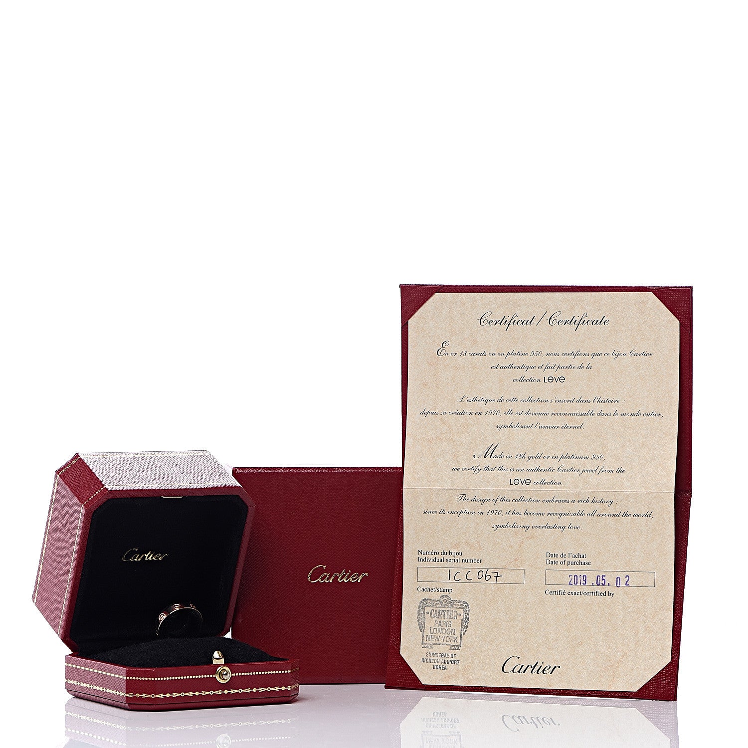 Cartier 18K Pink Gold 3.5mm LOVE Wedding Band Ring 54 6.75 5 of 5