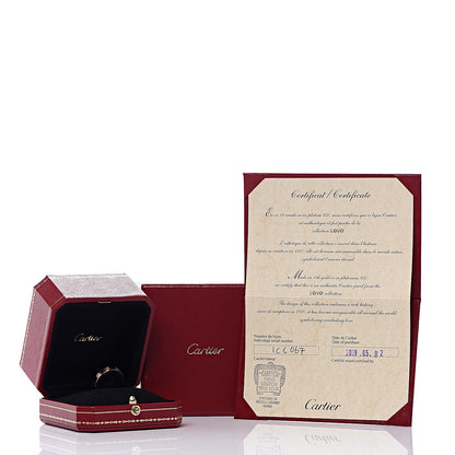 Cartier 18K Pink Gold 3.5mm LOVE Wedding Band Ring 54 6.75 5 of 5