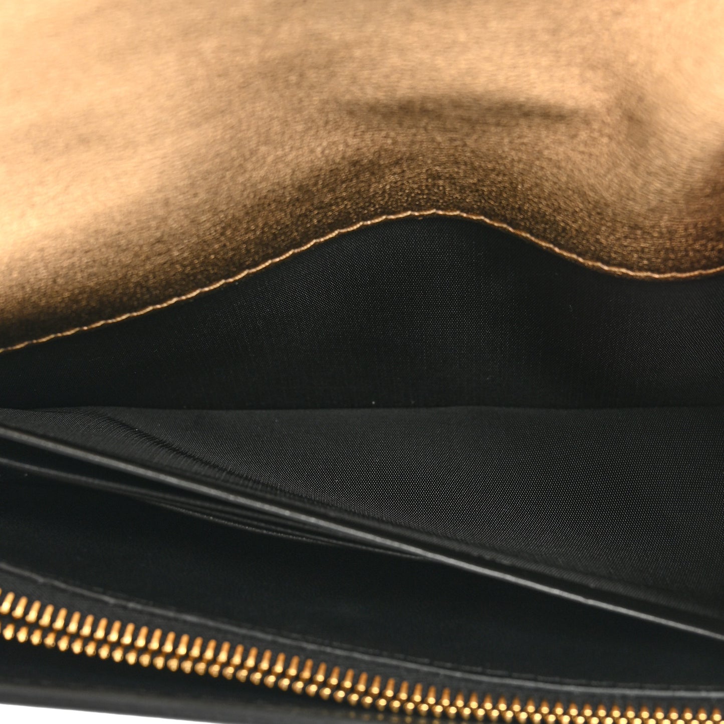 Raffia VLogo Wallet on Chain Gold