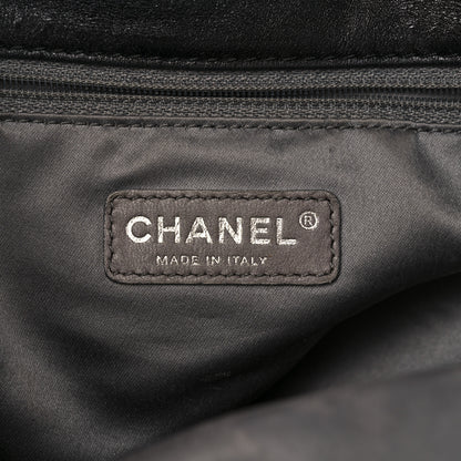Chanel Glazed Calfskin Perforated Medium Rodeo Drive Tote Black 6 of 14
