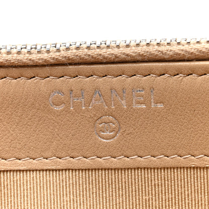 Chanel Iridescent Caviar Quilted Small Clutch With Chain Beige 6 of 15