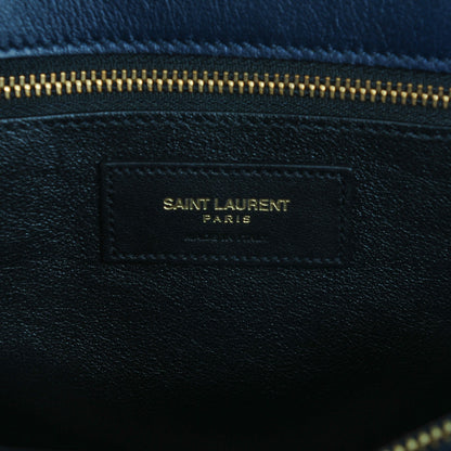 Saint Laurent Calfskin Small Sac De Jour Navy 6 of 8