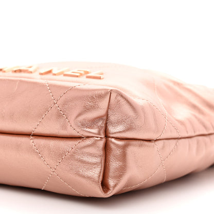 Chanel Metallic Calfskin Quilted Mini Chanel 22 Copper 10 of 10