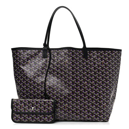 Goyard Goyardine Saint Louis Claire Voie GM Black Purple 1 of 13