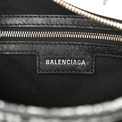 Balenciaga Agneau Arena Graffiti Neo Cagole Handbag XS Black White 7 of 11