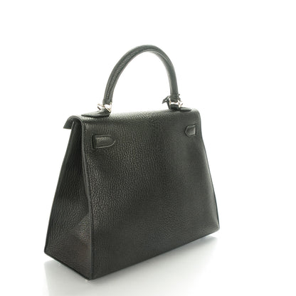 Hermes Chevre de Coromandel Kelly Sellier 28 Black 3 of 24