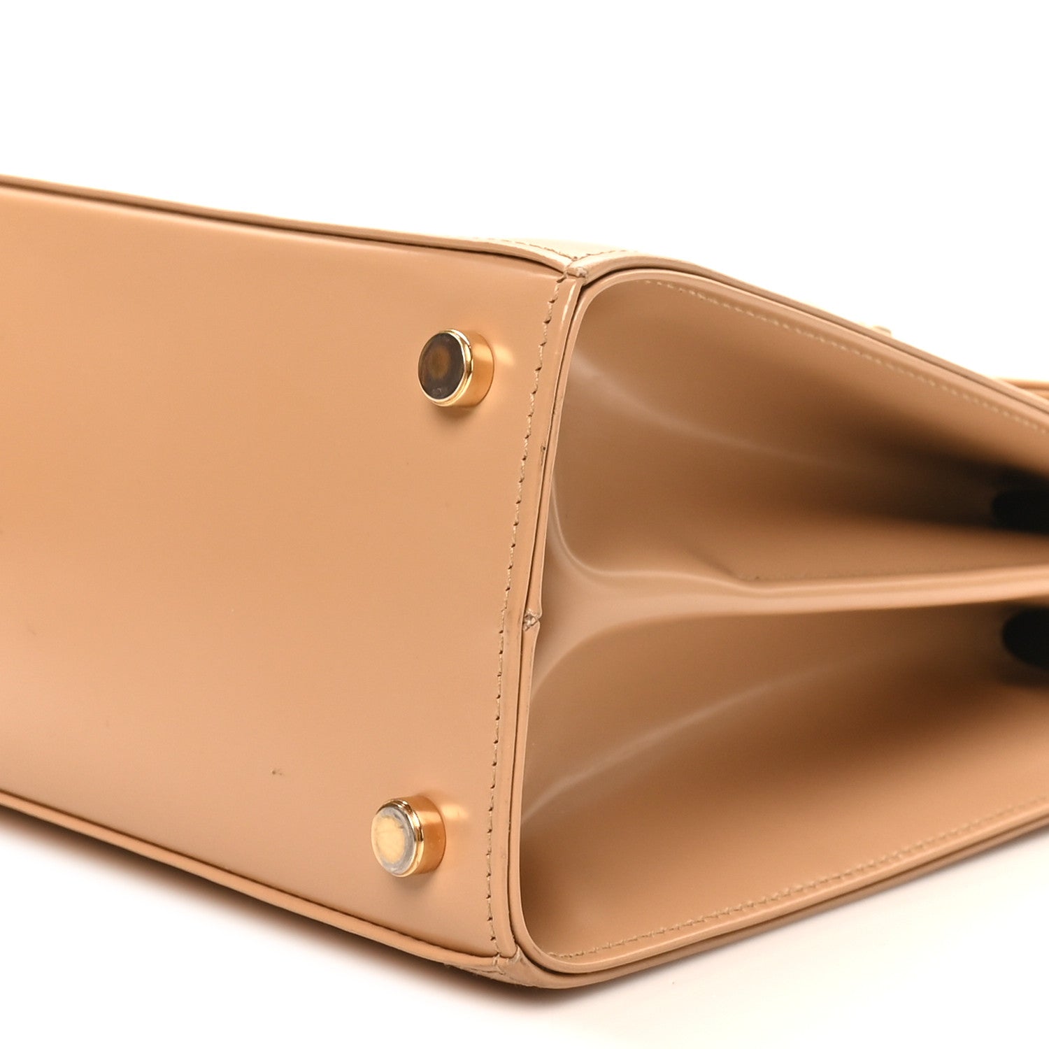 Salvatore Ferragamo Brushed Off Calfskin Small Iconic Top Handle