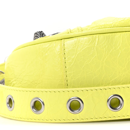 Balenciaga Agneau Arena Le Cagole Shoulder Bag XS Lime 10 of 11