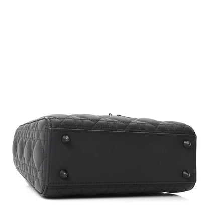 Christian Dior Ultra Matte Calfskin Cannage Small My ABCDior Lady Dior Black Black 4 of 10