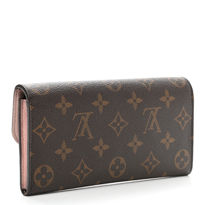 Louis Vuitton Monogram Emilie Wallet Rose Ballerine 3 of 9