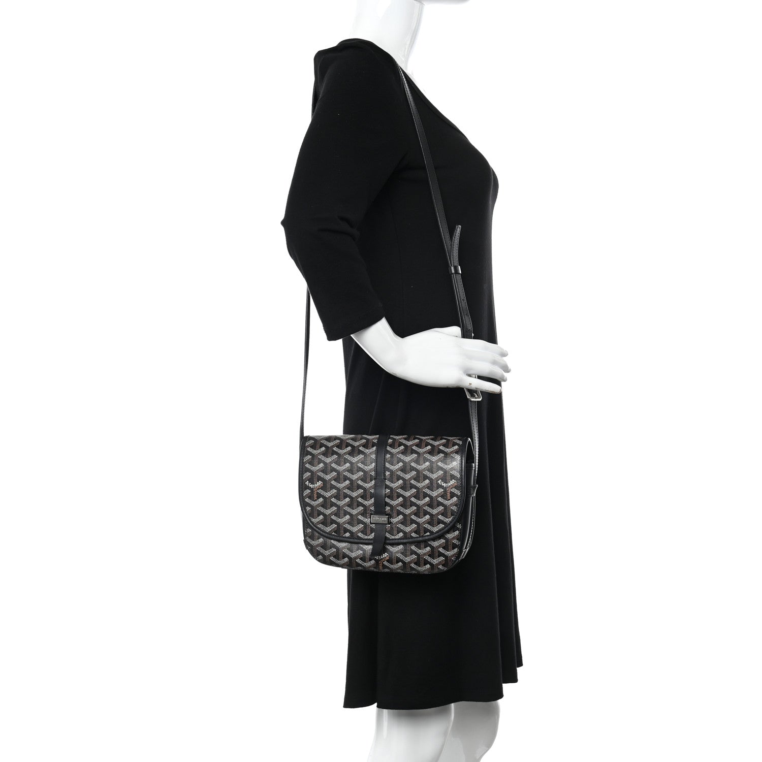 Goyard Goyardine Belvedere II PM Messenger Bag Black 2 of 11