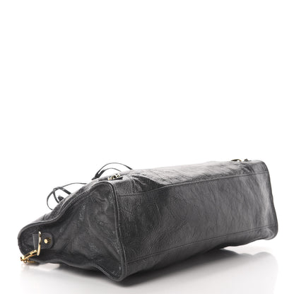 Balenciaga Agneau Classic Gold Hardware City Gris Fossile Anthracite 4 of 10