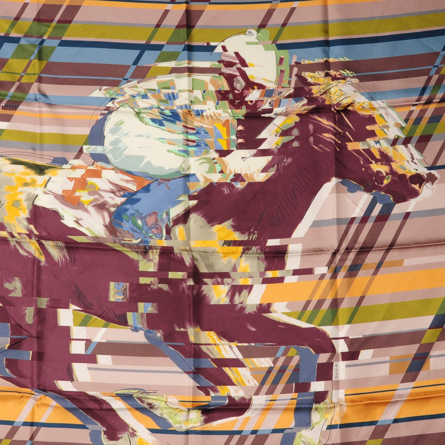 Silk Photo Finish Scarf 90