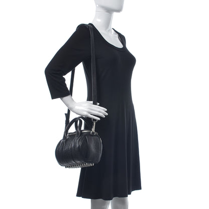 Alexander Wang Pebbled Lambskin Mini Rockie Black Rhodium Hardware 2 of 6