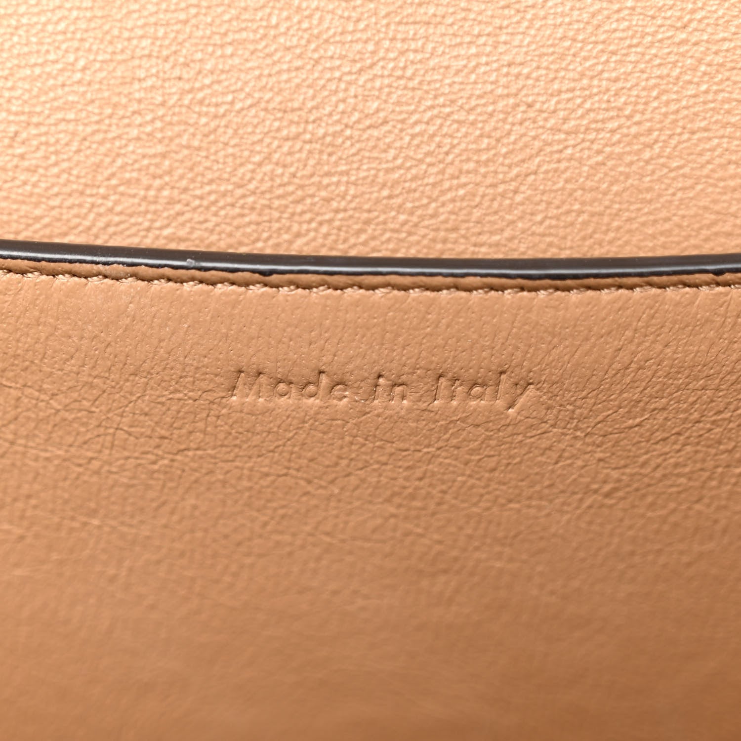 Celine Shiny Smooth Calfskin Medium Frame Shoulder Bag Tan Optic White 7 of 11