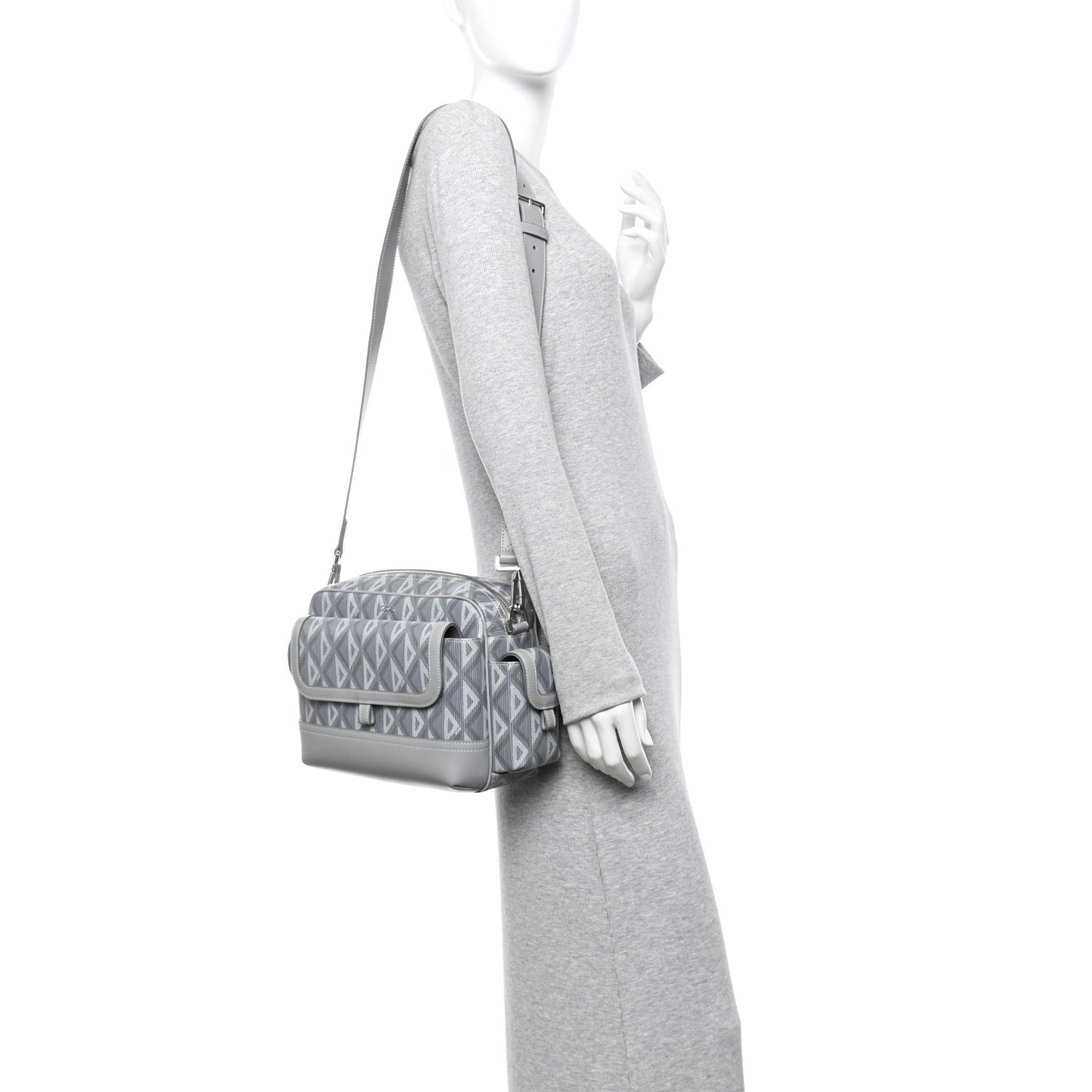 Coated Canvas CD Diamond Hit The Road Messenger Grey