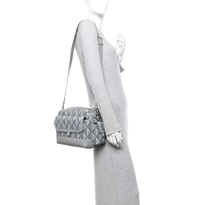 Christian Dior Coated Canvas CD Diamond Hit The Road Messenger Grey 2 of 10