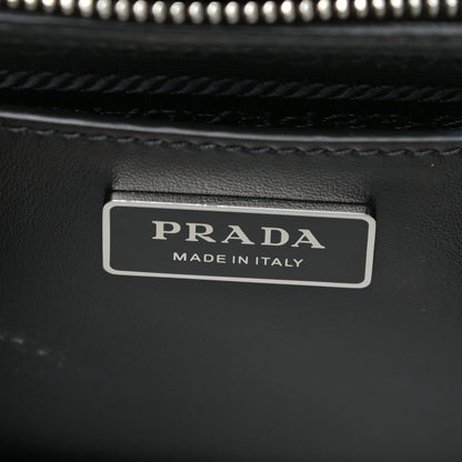 Prada Saffiano Cuir Medium Tote Black Fuoco 14 of 15