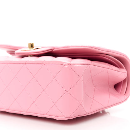 Chanel Lambskin Quilted Small Double Flap Pink 11 of 11