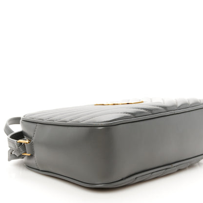 Saint Laurent Calfskin Matelasse Monogram Lou Camera Bag Storm 9 of 10
