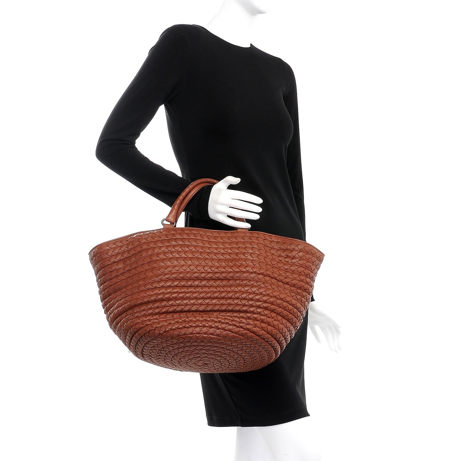 Bottega Veneta Intrecciato Nappa Spiral Shopper Tote Tea 2 of 11